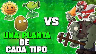 Me pase Plantas vs. Zombies PERO solo con 1 PLANTA DE CADA TIPO