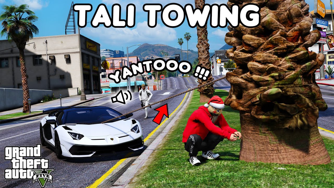 TALI TOWING MOBIL KE POHON - GTA 5 ROLEPLAY