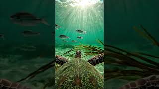 A Turtle's Journey Into Bali's Underwater Trash 🐢 #oceanpollution #bali #viral