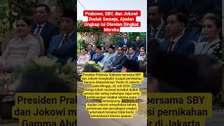 Prabowo, SBY, dan Jokowi Duduk Semeja, Ajudan Ungkap Isi Obrolan Singkat Mereka