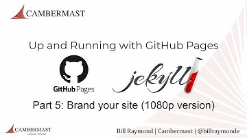[hi-res] Up and running with GitHub Pages, Part 5: Brand the Jekyll Site