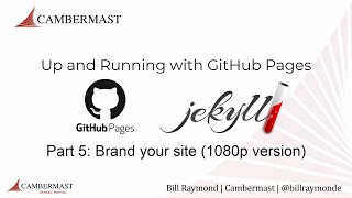 Celebrity [hi-res] Up and running with GitHub Pages, Part 5: Brand the Jekyll Site Net Worth
