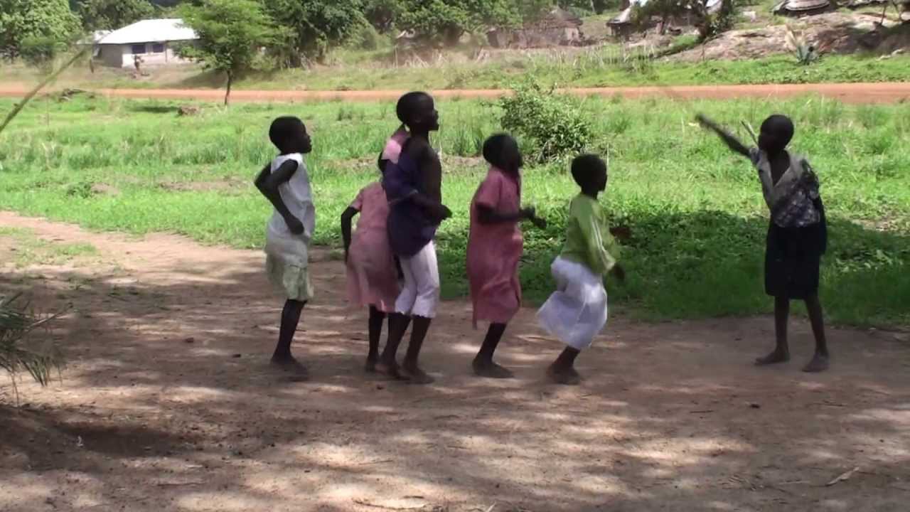 Jumping with tree bark rope - YouTube