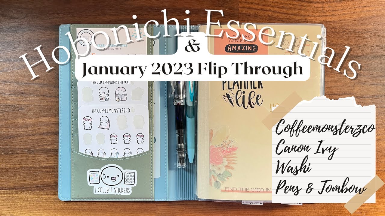Hobonichi Essential Items and January Flip Through | Hobonichi Cousin | Hobonichi Weeks