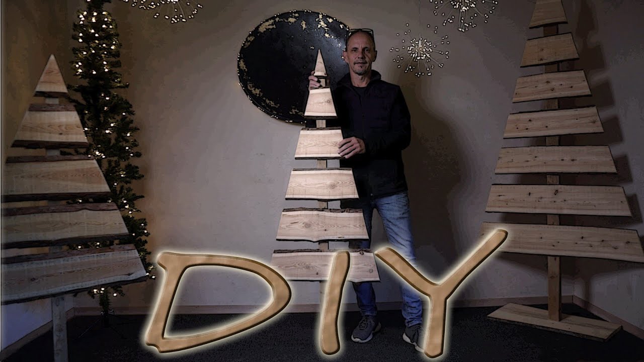Lustige DIY IDEE für Weihnachten | Nachhaltiger DEKO Christbaum aus Holz -  YouTube