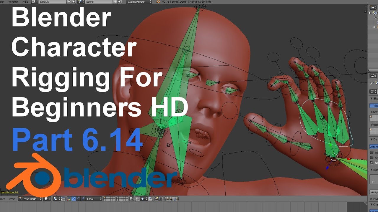 Blender Character Rigging Tutorial 82/125 | Riven Phoenix - YouTube