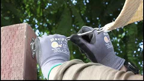 ColourTree Sun Shade Sail Canopy, How to Install and Take Measurement