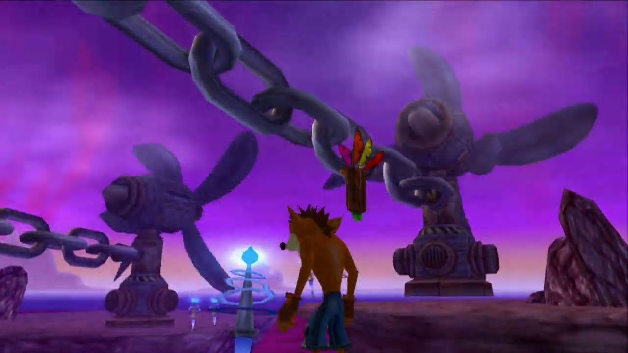 Exploring Twinsanity Island (out of bounds)