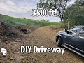 DIY Building a Long Driveway Up a Hill  - With a Switchback - 3500ft Long