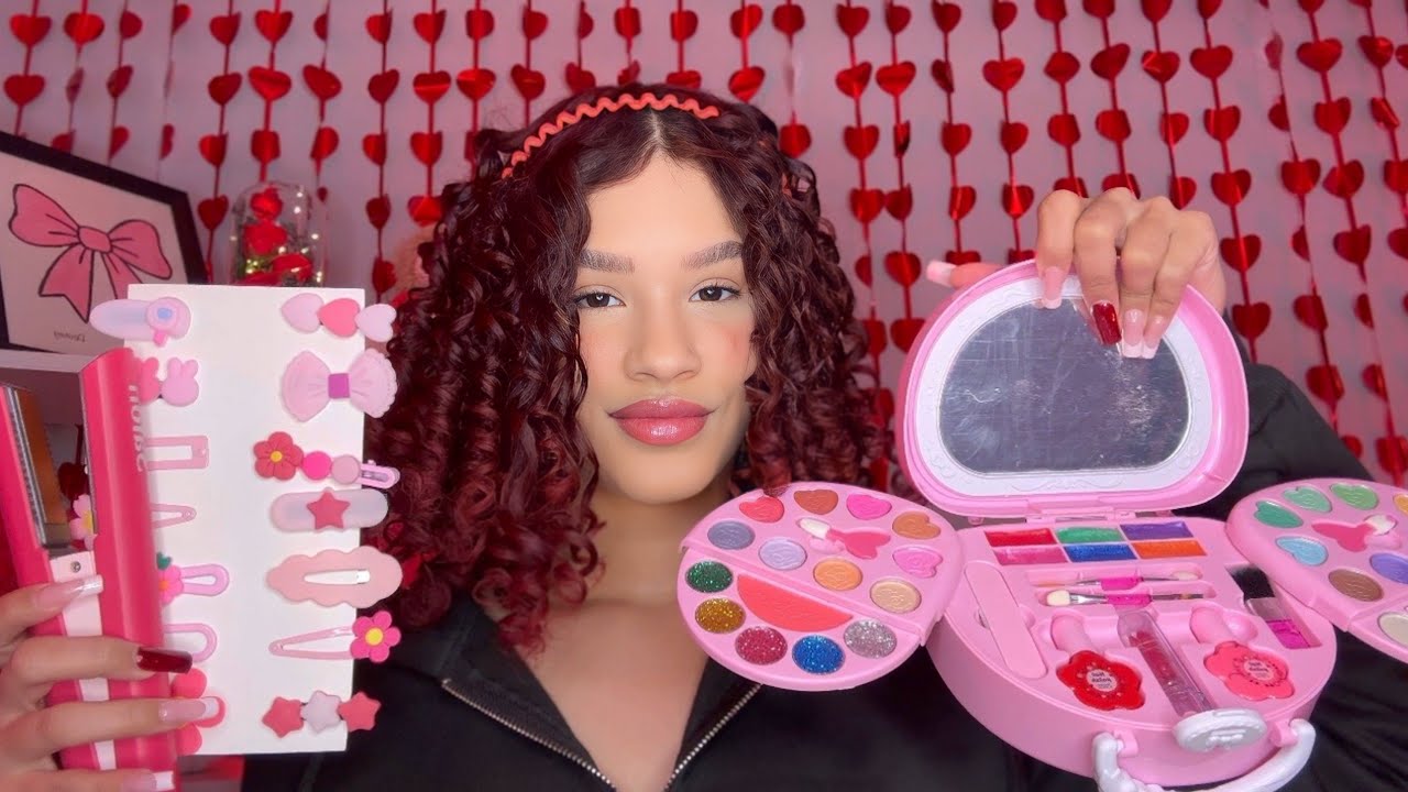 ASMR Te maquillo y te peino (Soy una niña de 6 años)