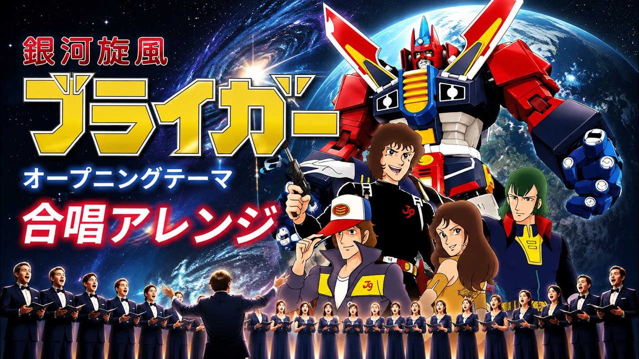 銀河旋風ブライガー｜壮大な合唱と演奏でお届け - YouTube