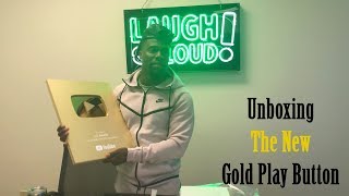 Kevin Hart Unboxing the NEW Gold Play Button | Laugh Out Loud Network