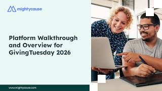 GivingTuesday Platform Walkthrough 2026