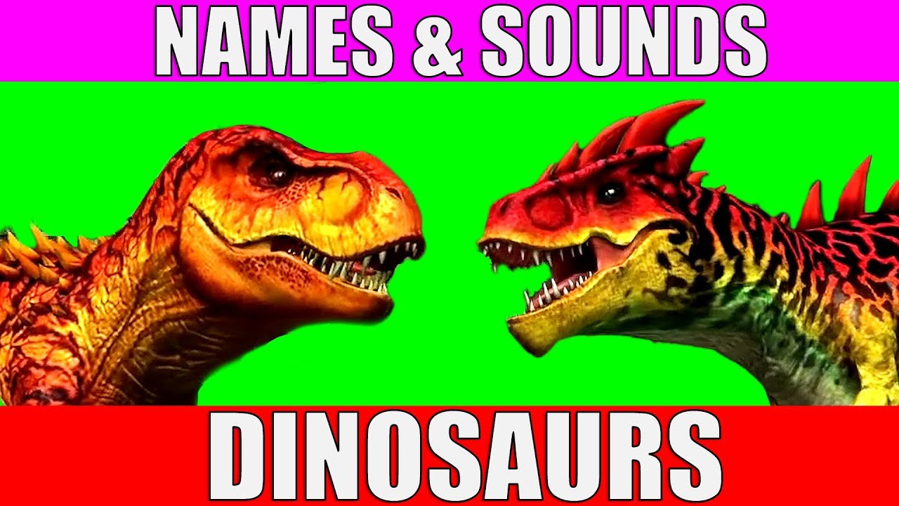 Dinosaurs Names And Sounds For Kids To Learn Learn Dinosaur