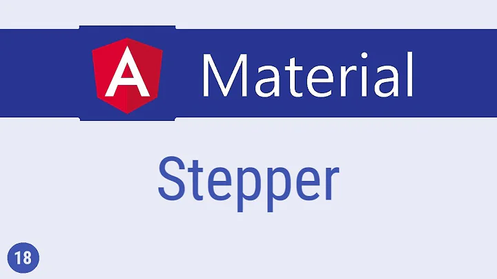Angular Material Tutorial - 18 - Stepper