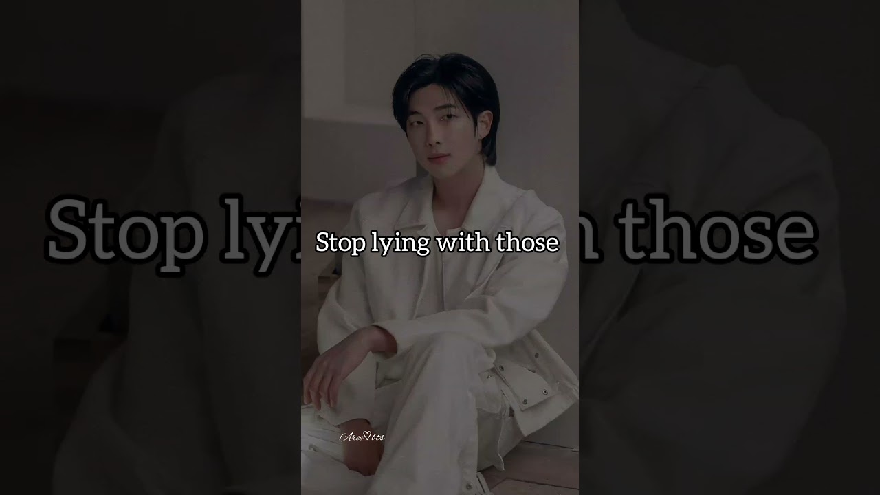 stop lying with those words 😒😔 