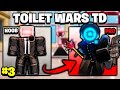 I got mace camerawoman and defeated astro toilet noob to pro ep 3  toilet wars tower defense