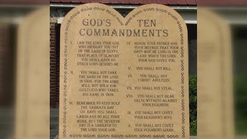 Senate Bill 10 requires the 10 Commandments to be displayed in every public school classroom