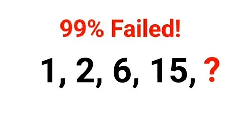 1, 2, 6, 15, ? The answer is not 28. Literally 99% could not complete this Ukraine test #ukraine