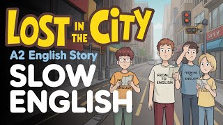 🎧 Lost in the City – Learn English Through Story (A2 Listening Practice)