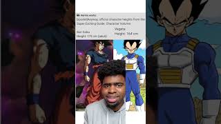 Goku and Vegeta’s Height Revealed!