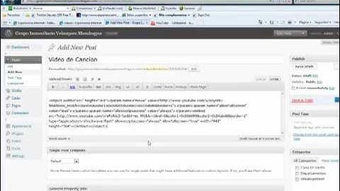 Como Insertar Videos a Tu Blog de Wordpress