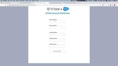 Generate Titan Sign document from your Titan form