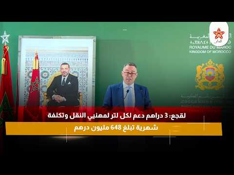 لقجع: 3 دراهم دعم لكل لتر لمهنيي النقل وتكلفة شهرية تبلغ 648 مليون درهم