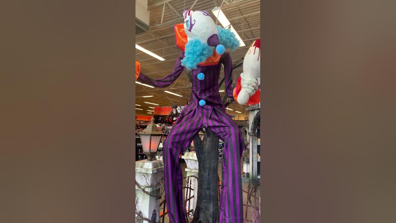Spirit Halloween stilts animatronic YouTube
