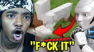 FREAKY AI Helps Me BEAT AI Minecraft.. 💀