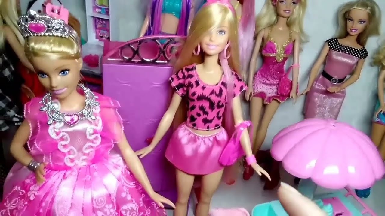 LOTE DE BARBIE -INICIO DA COLEÇÃO, ARRUMANDO AS BONECAS mattel