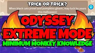 BTD6 Odyssey || Hard Mode Tutorial || Minimum Monkey Knowledge (Trick or Trick?)