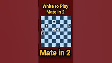 Can You Find Mate in 2 Moves? 🤯 #chesspuzzle 💥❣️❣️