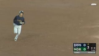 RailRiders' Higashioka hits solo homer