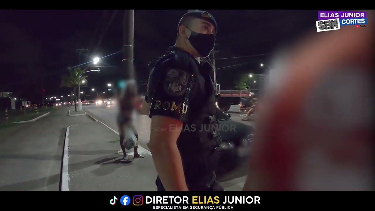 Travesti arruma uma baita encrenca com individuo e a ROMU teve que intervir - Diretor Elias Junior