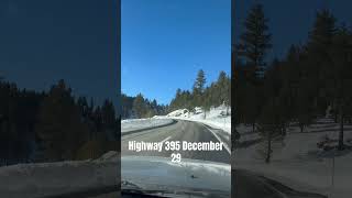 Highway 395 through mammoth December #outdoors #4x4 #snowfall #coldweather #winterwonderland
