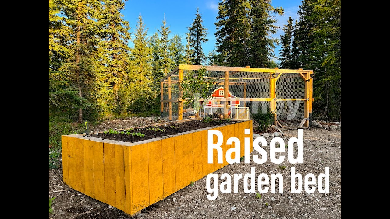 Building A Raised Garden Bed From Milled Wood YouTube