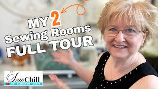 My 2 Sewing Rooms FULL Tour #sewing #quilting