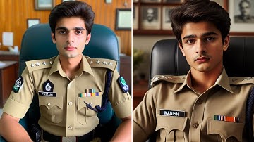 Police Officer 3D Ai Image editing || Police officer name ai photo generator |Technical praj bhai