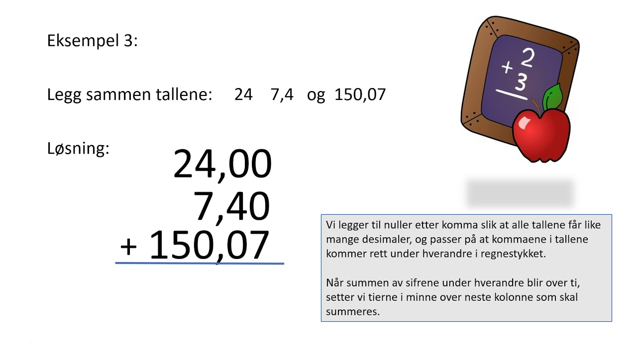 5. Tallære: Addisjon (Pluss) - YouTube