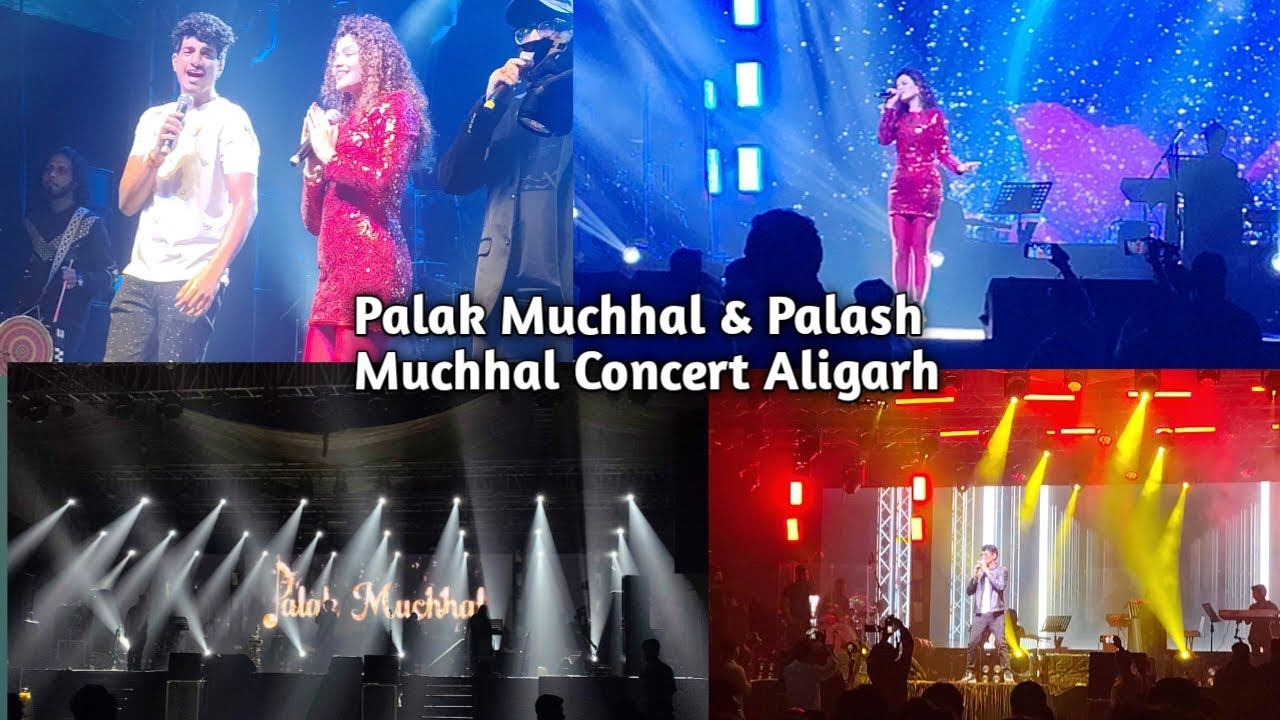 Palak Muchhal & Palash Muchhal Live in Aligarh | Ramada Hotel Concert Night | Magical Voice Show 🎤✨