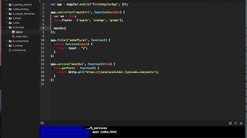 AngularJS 1.6.x Tutorial - 6 - services (and factories)