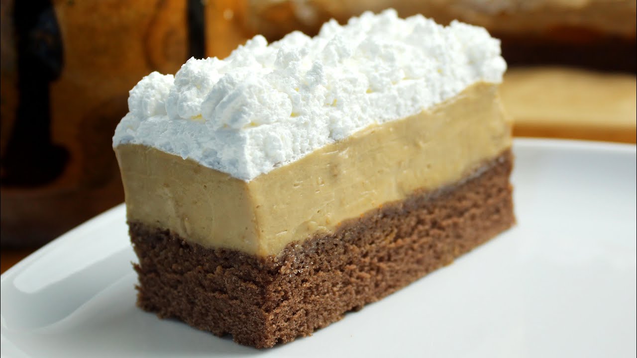 Tejszínes-kávés szelet - Recept Videók