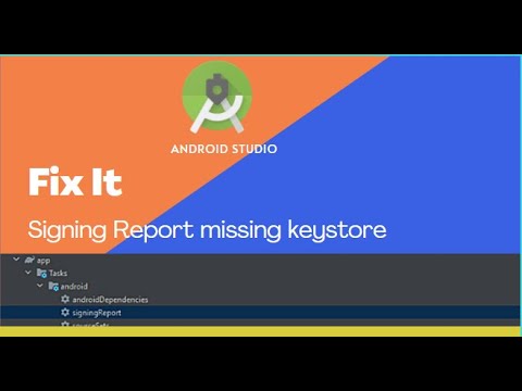 Error : doesn't show #signing report in android studio 4.2