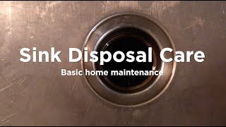 How to maintain a sink disposal so it lasts longer