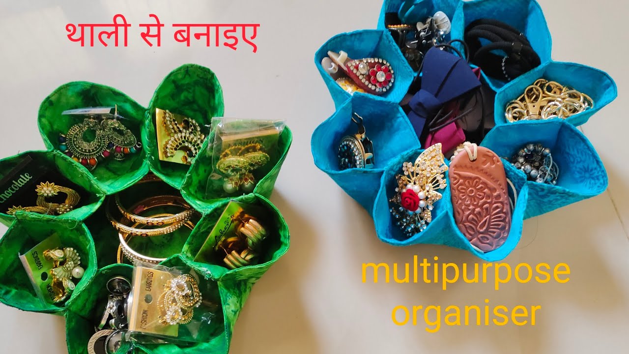 थाली से बनाइए multi purpose organiser - YouTube