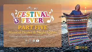 Festival Fever CAL: Part Five - Musical Notes & Night Lights
Grab your hooks, put on some sparkles and slip on your dancing shoes, Festival Fever is here!
Designed exclusively for King Cole by the talented Eleonora Tully of Coastal Crochet, this vibrant and joyful blanket captures all the magic of festival season. From musical notes and maracas to bell tents and flowers, every stitch brings as much joy as dancing in front of your favourite stage.
Week Five of our Festival Fever CAL: The music is still playing, the food and drink is still flowing (are those cup-cakes we can see?) and the dancing continues long into the night! What a wonderful Festival Fever we’re enjoying…
Get ready to share your excitement and fabulous blanket progress on our Facebook CAL group here:
https://www.facebook.com/groups/KingColeCAL Festival Fever CAL: Part Five - Musical Notes & Night Lights