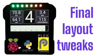 Testing the final screen layouts in the Plex SDM-330