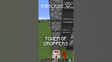THE BEST WAY to move items VERTICALLY (DROPPER TOWERS) | Redstone with PsiVolt #minecraft #redstone