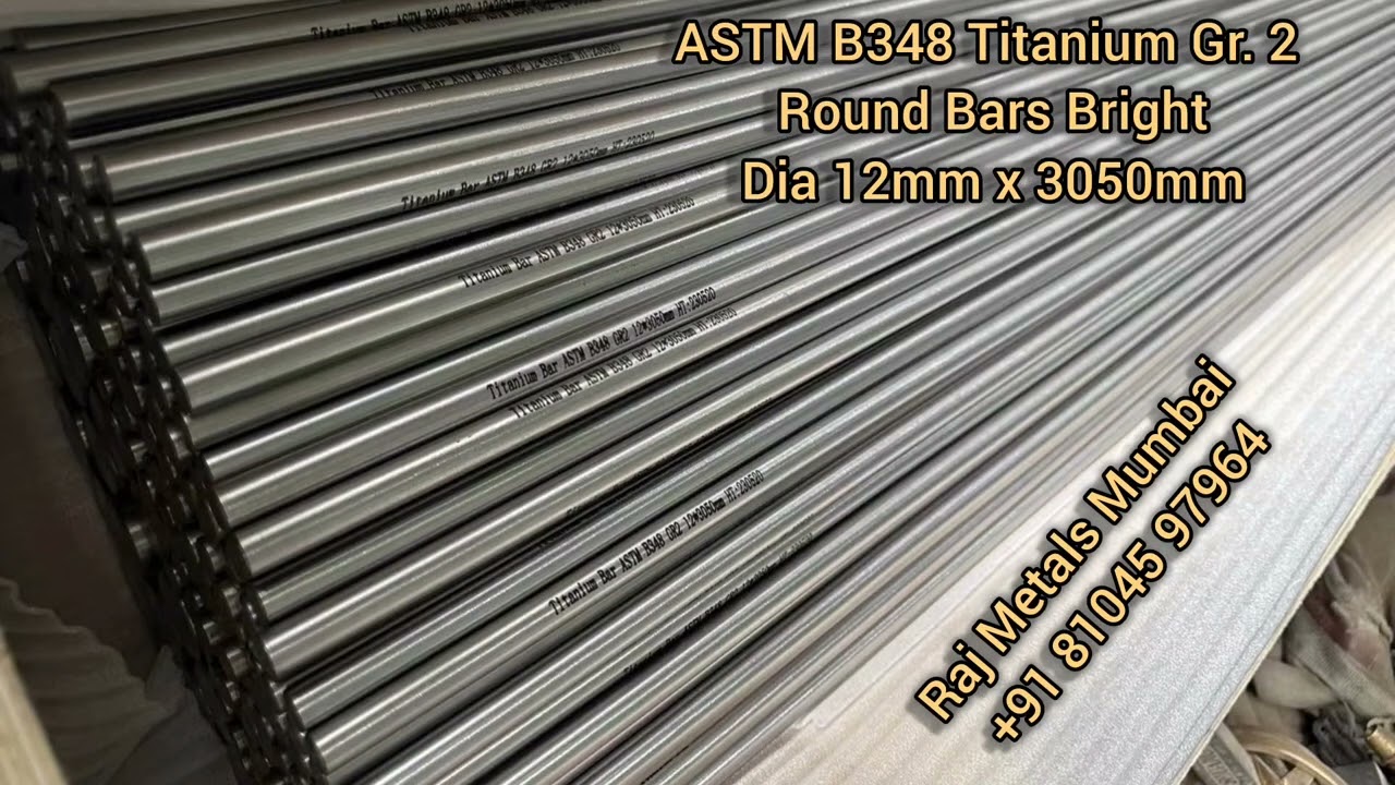 Titanium Grade 2 and Grade 5 (Ti-6Al-4V) Alloys - Raj Metals Mumbai +91 81045 97964